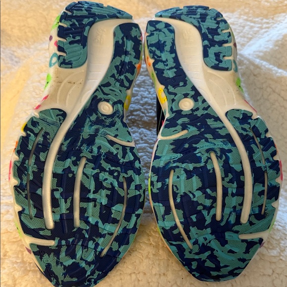 Brooks Glycerin 20 Blue Fruit Loops Running Sneakers with Yellow Accents - Picture 4 of 4